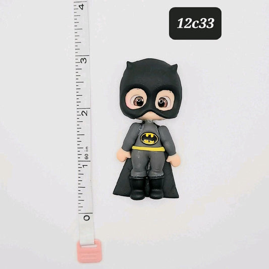 12c33 Bat Guy Clay Doll DIY Craft Embellishment