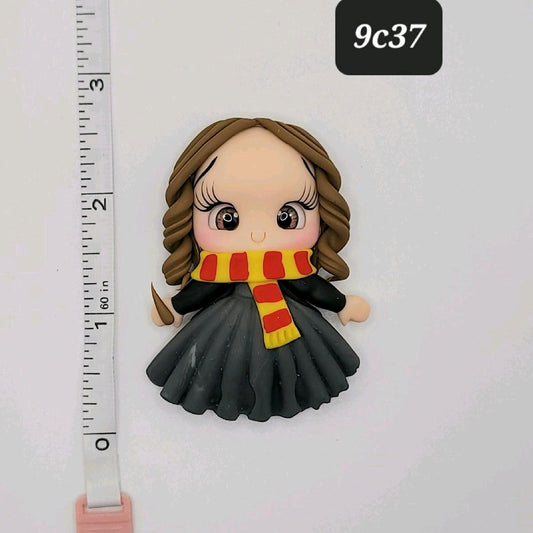 9C37 Wizard Girl Clay Doll DIY Craft Embellishment