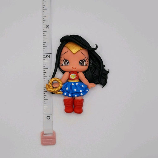 11/19 Wonderful Woman Clay Doll for DIY Craft Embellishments