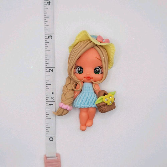 9c10 Spring Clay Doll for DIY Craft Embellishments