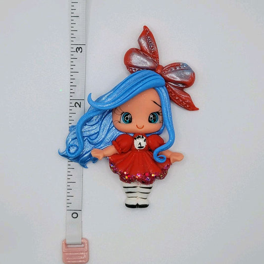 10/8 Thing 1 Clay Doll for DIY Craft Embellishments