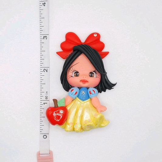 9c9 Apple Princess Clay Doll for DIY Craft Embellishments