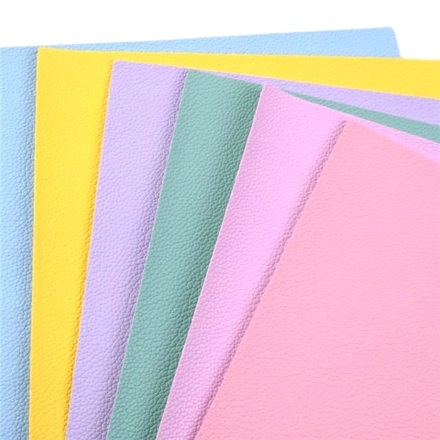 Faux Leather Litchi/Pebbled Solid Color Sheet Set for Hair Bow Making and other DIY Projects