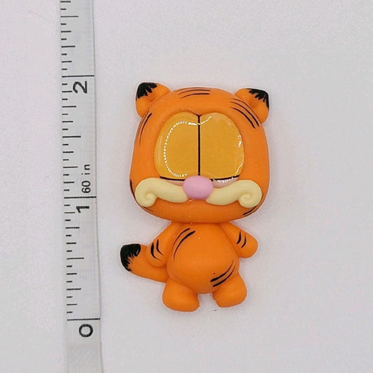 D10/53 Orange Cat Clay Doll Crafting Supplies for Craft Embellishments or Enhancements