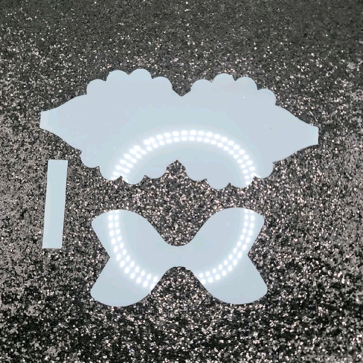 #9 Hairbow Plastic Stencil for DIY Faux Leather or Paper Project Crafts