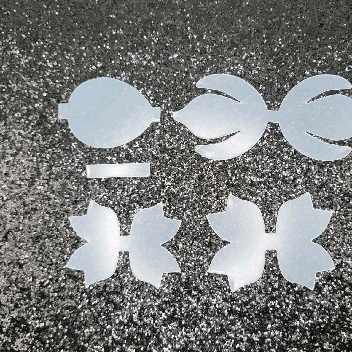 #4 Hairbow Plastic Stencil for DIY Faux Leather or Paper Project Crafts