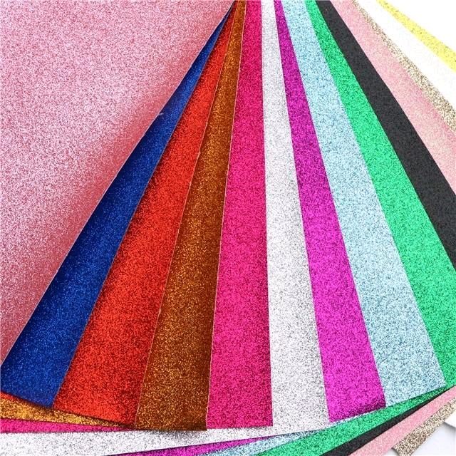 Fine Glitter Faux Leather Sheet Set for Hair Bow Making and other DIY Projects