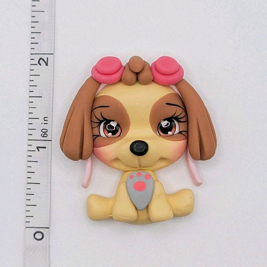 D10/58 Pink Patrol Clay Doll Crafting Supplies for Craft Embellishments or Enhancements