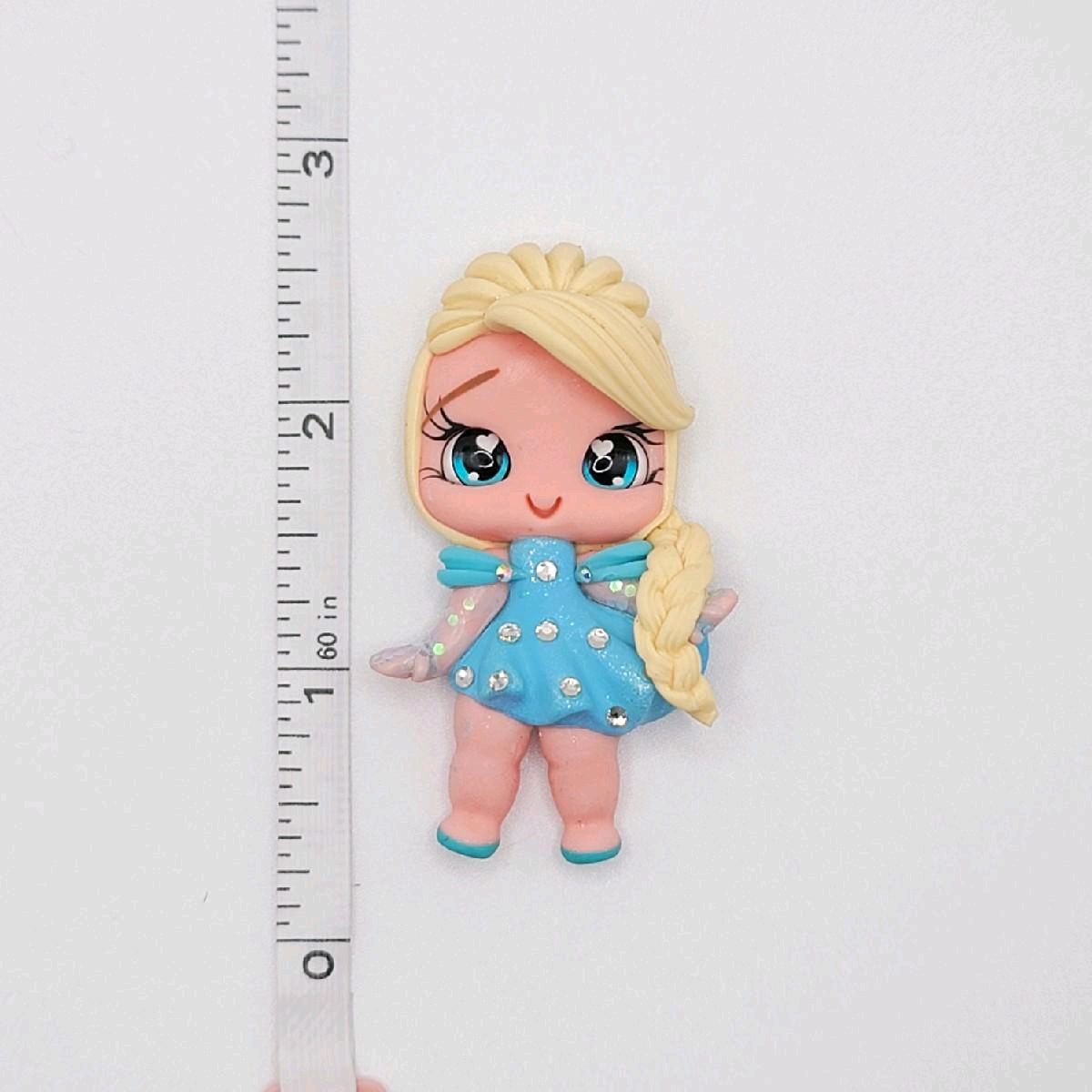 D9/46 Cold Blonde Princess Clay Doll DIY Craft Embellishment