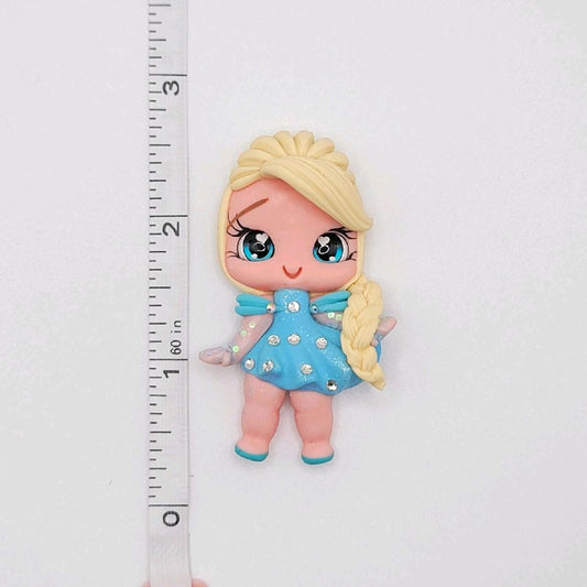 D9/46 Cold Blonde Princess Clay Doll DIY Craft Embellishment