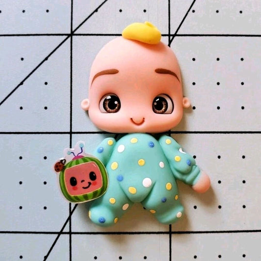 D12 C13 Melon Boy Clay Doll Crafting Supplies for Craft Embellishments or Enhancements
