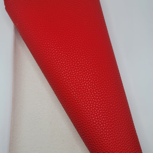 M31 Red Solid Color Litchi Faux Leather