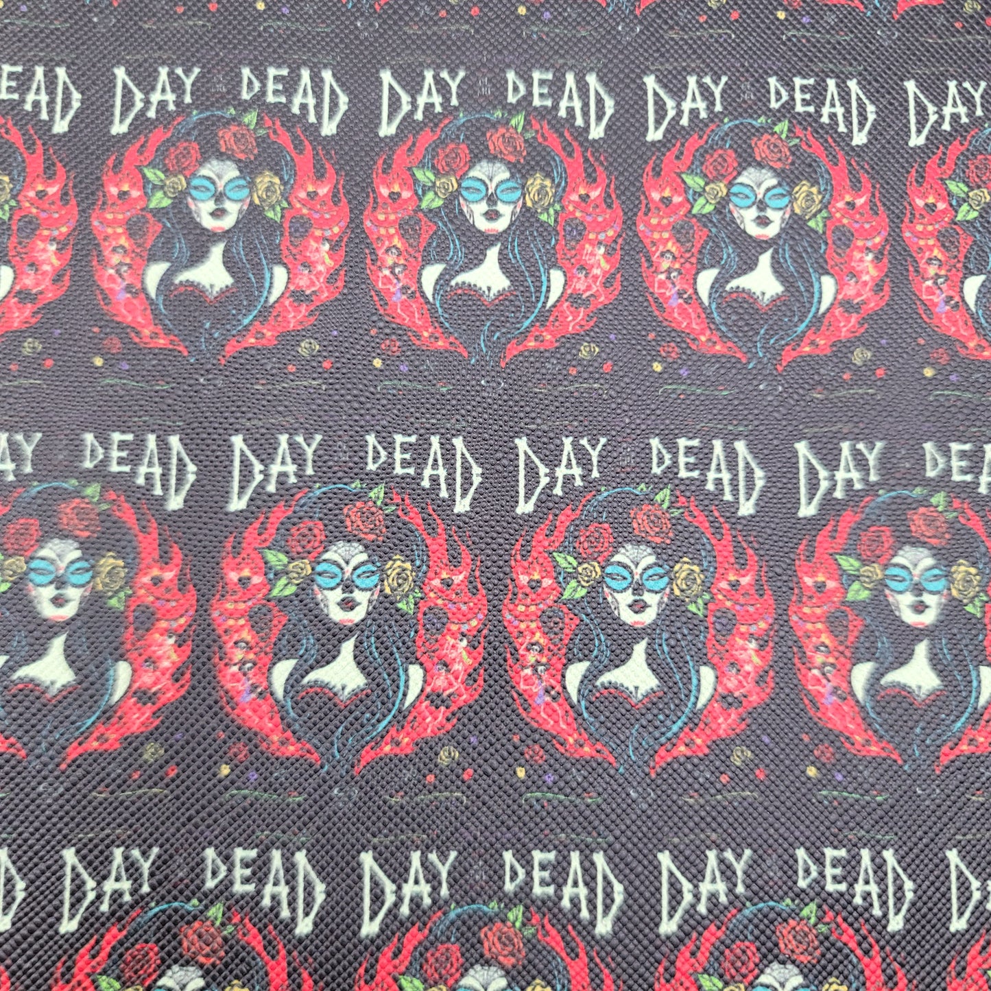 M31b Day of the Dead Sugar Skull Faux Leather
