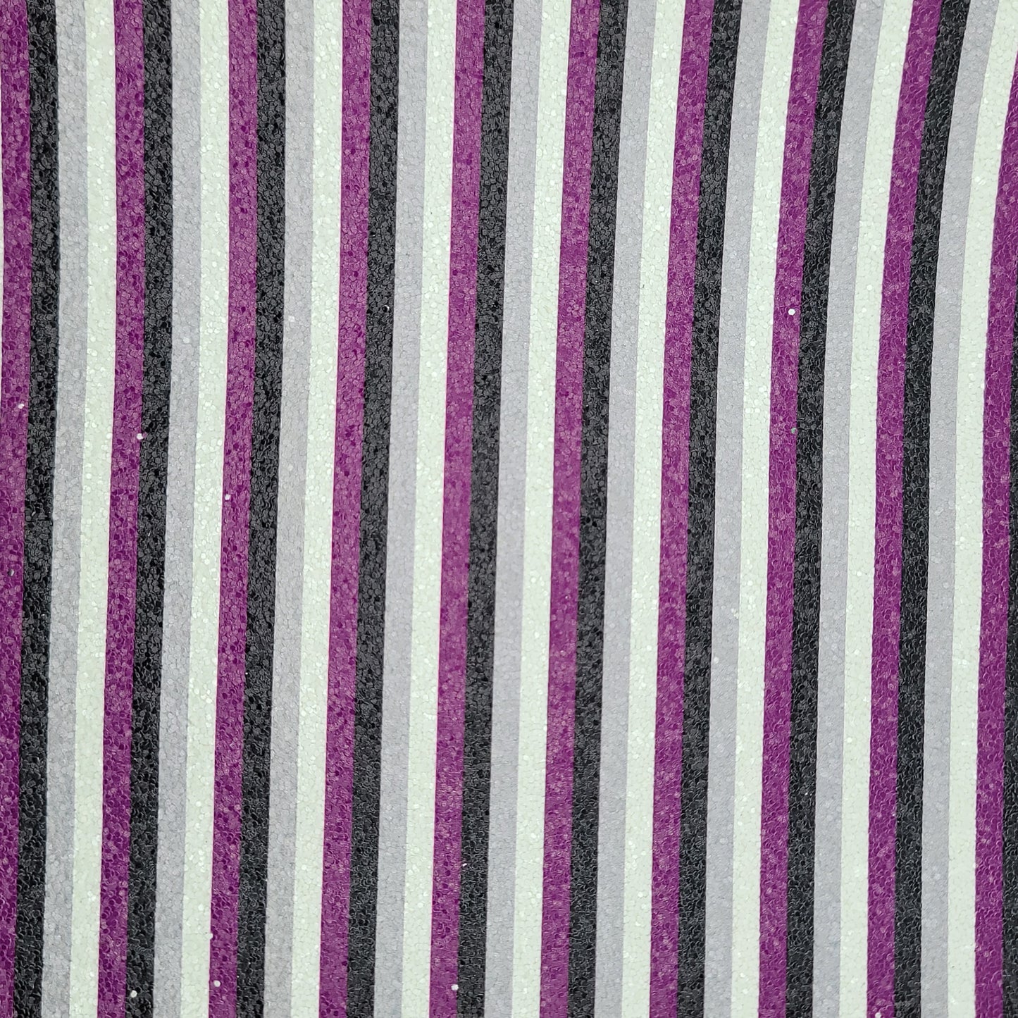 M31b Purple Stripes Chunky Glitter Faux Leather