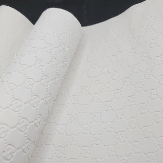 M31b Embossed White GG Leather