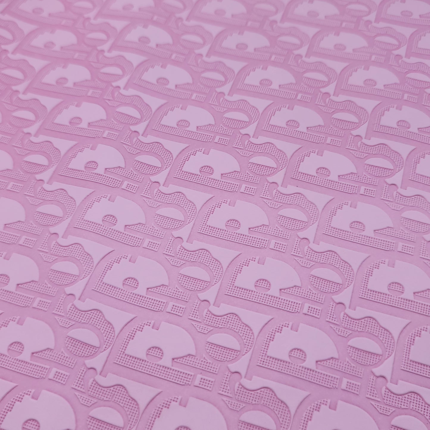 M32b Pink Smooth Embossed D-or Faux Leather