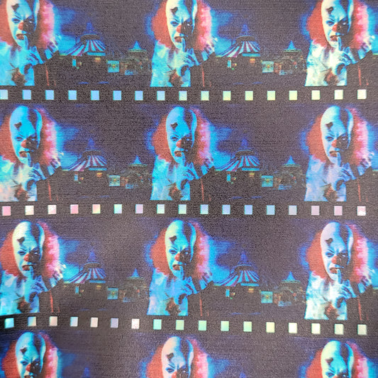 M59b Bad Clown Halloween Holographic Leather
