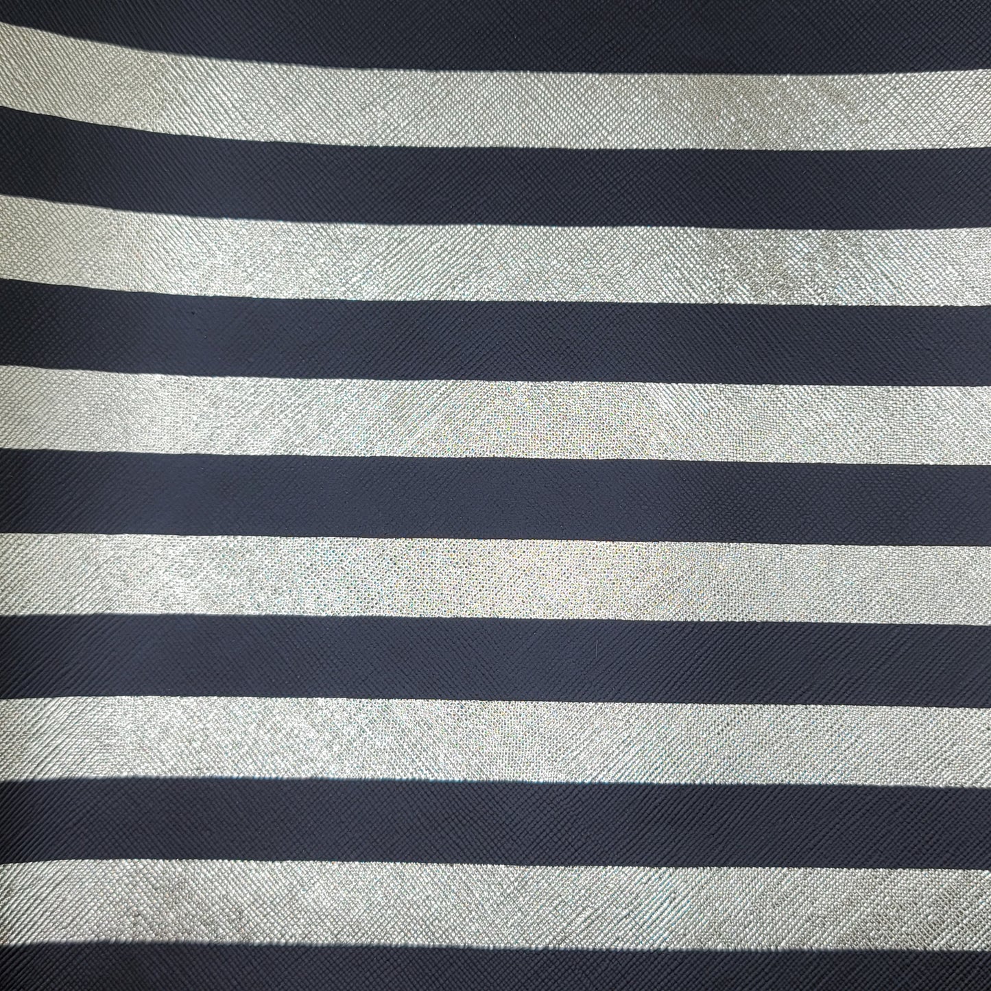 M33 Black & Gold Stripes Faux Leather