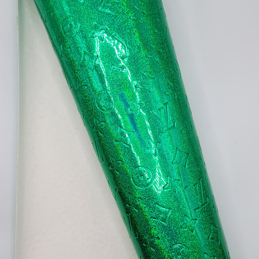 M35 Embossed Green Shimmer LV Leather