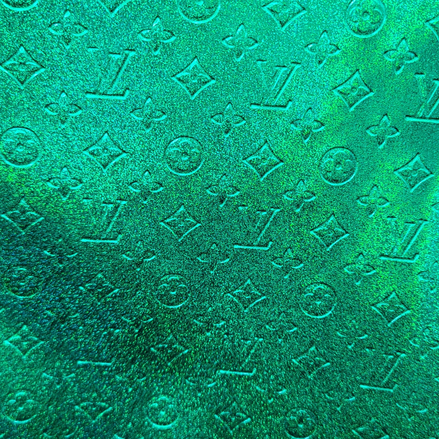 M35 Embossed Green Shimmer LV Leather