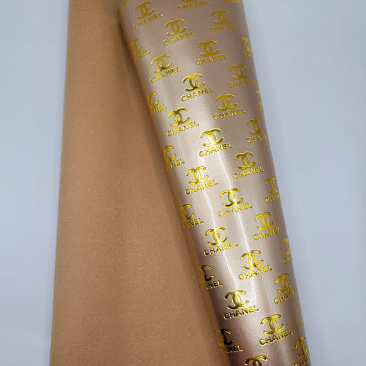 M35 Gold with Gold Foil Embossed CH Faux Leather