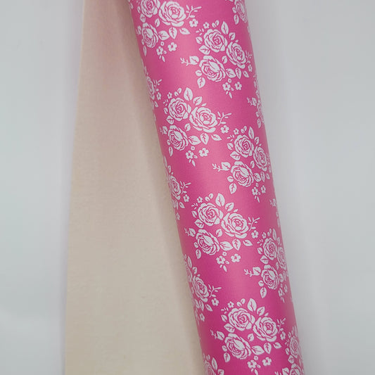 M35 Pink Floral Smooth Leather