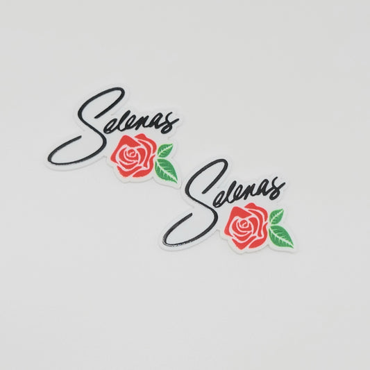 R301 Mexican Singer Name with Rose, Flat Resin