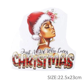 FA1 DTF Just a Girl Who Loves Xmas Plaid