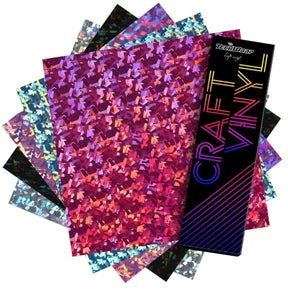 Teckwrap Glass Flower Vinyl 5 Sheet Pack