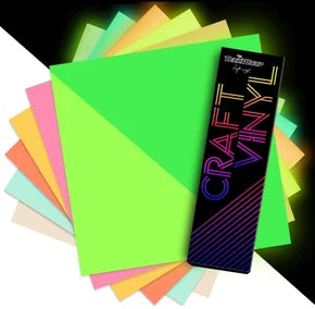 Teckwrap Glow in the Dark Vinyl  6 Sheet Set