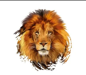 FA4 DTF Lion Face Heat Transfer