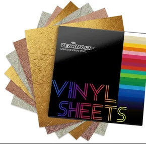 Teckwrap Textured Metallic Vinyl  6 Sheets Pack