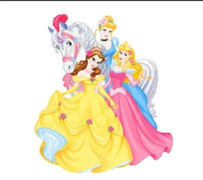 FA1 DTF Princesses & Horse Heat Transfer