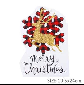 FA1 DTF Reindeer Christmas Snowflake