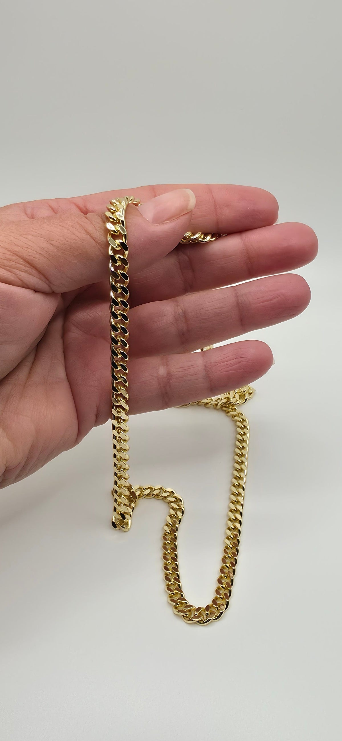 #103 Gold-Filled, 20 inch, 5mm Cuban Link Chain