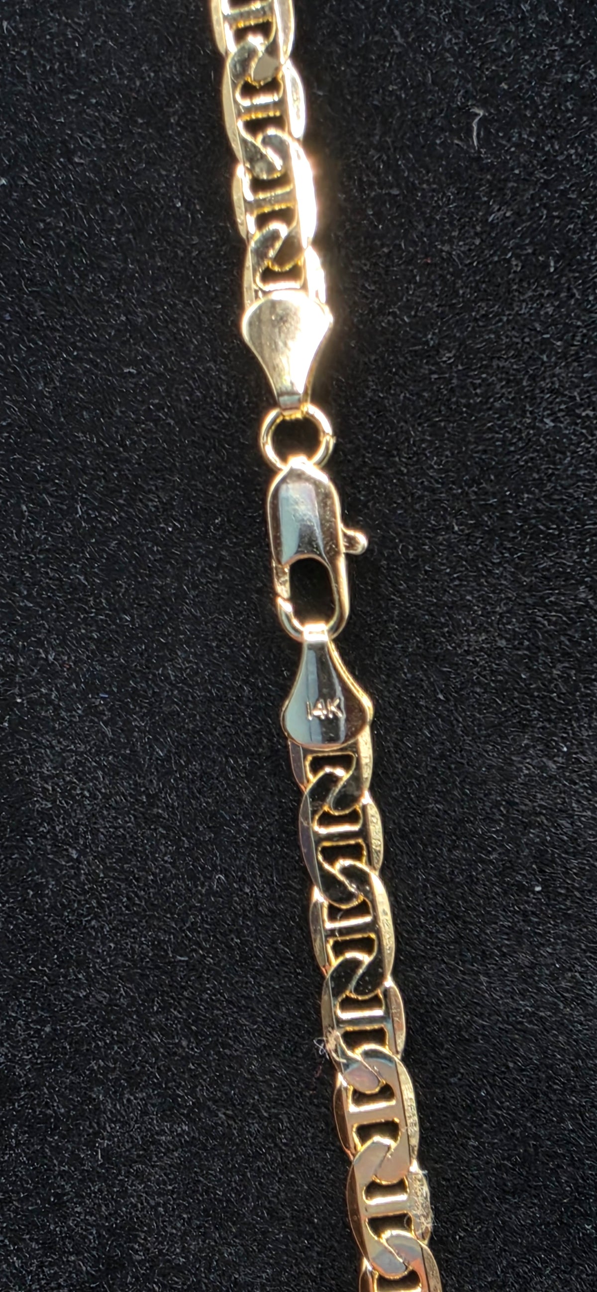 #102 Gold-Filled, 20 inch, 5mm Flat Mariner Chain